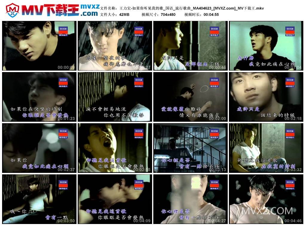 王力宏-如果你听见我的歌_国语_流行歌曲_MA404623